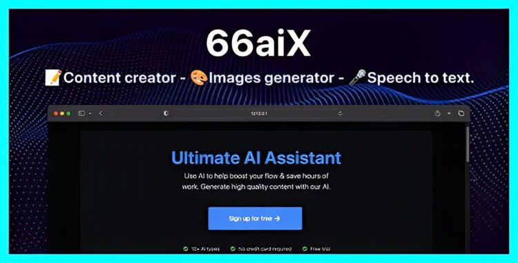 66aix - Conteúdo de IA, bot de bate-papo, gerador de imagens e fala para texto (SAAS)