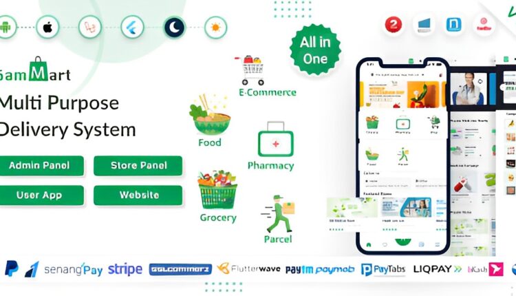 6amMart – Multivendor Food, Grocery, ECommerce, Parcel, Pharmacy Delivery App With Admin & Website PHP